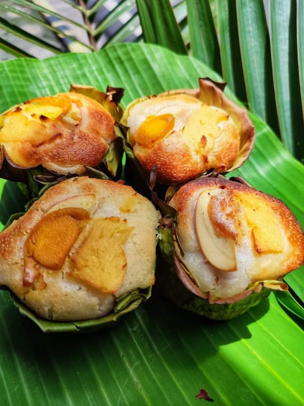 Bibingka Catmon w/ salted egg and cheese